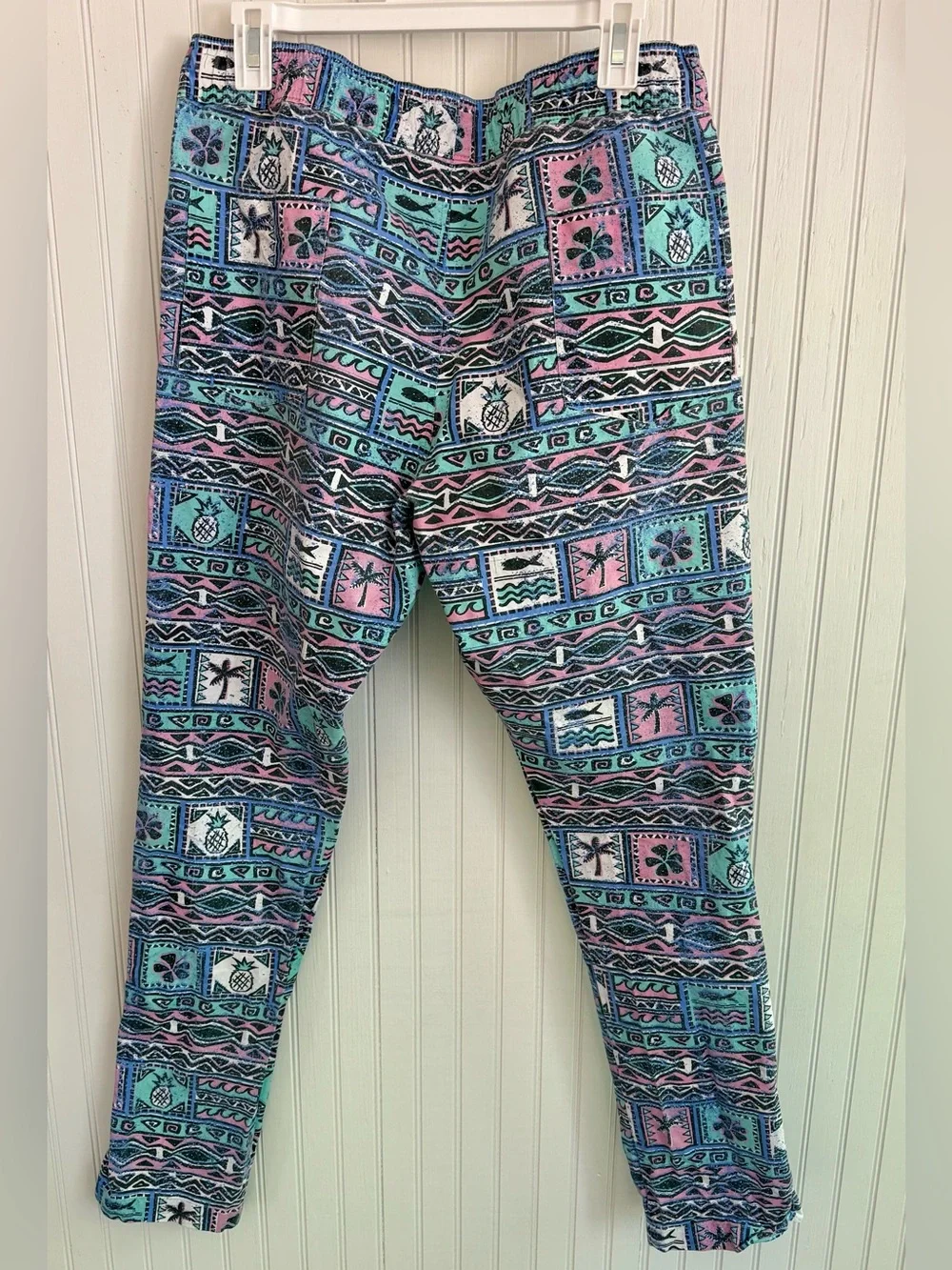 Men's Patterned Long Board Shorts Size L Aztec Print Surf Pants
